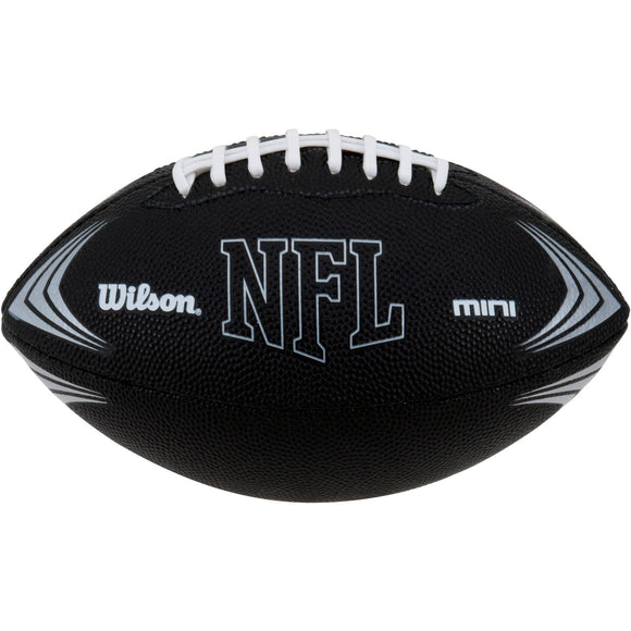 Sporting Goods NFL Mini Rubber Youth Football, Black